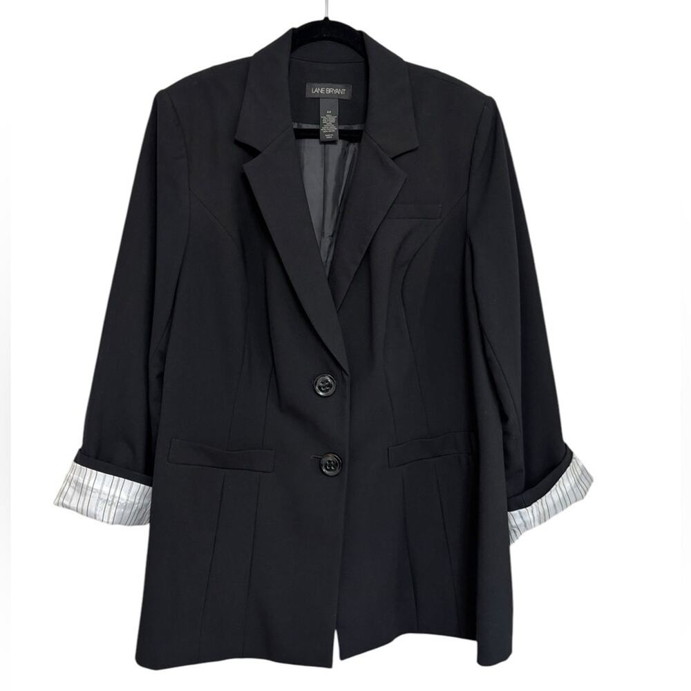 Lane Bryant Single Breasted Classic Blazer in Black - Size 22
